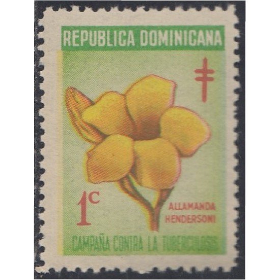 Rep. Dominicana Beneficencia 32 1968 Campaña antituberculosa Flores flowers MNH
