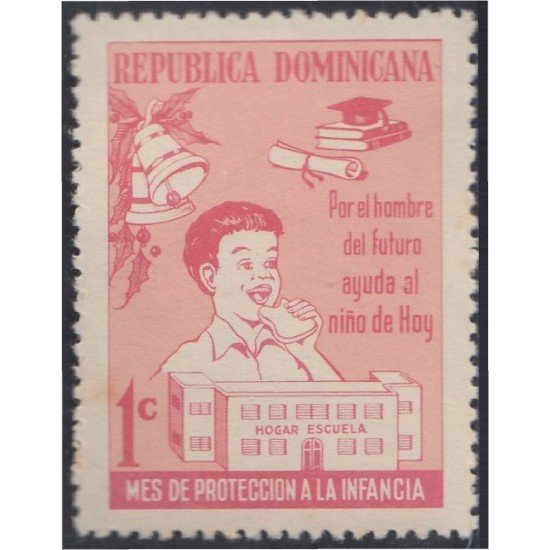 Rep. Dominicana Beneficencia 31 1967-68 Hogar Escuela Protección infantil MNH Rep. Dominicana Beneficencia 31 1967-68 Hogar Escuela Protección infantil MNH