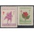 Rep. Dominicana Beneficencia 28/29 1966-67 Campaña antituberculosa Flores flowers MNH
