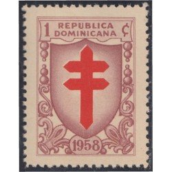 Rep. Dominicana Beneficencia 18 1958 Campaña antituberculosa MNH Rep. Dominicana Beneficencia 18 1958 Campaña antituberculosa MNH