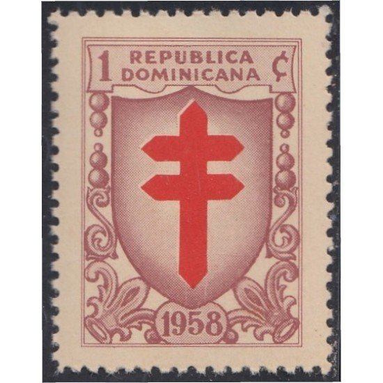 Rep. Dominicana Beneficencia 18 1958 Campaña antituberculosa MNH