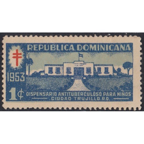 Rep. Dominicana Beneficencia 8 1953 Dispensario antituberculoso para niños MNH Rep. Dominicana Beneficencia 8 1953 Dispensario antituberculoso para niños MNH