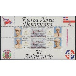 Rep. Dominicana HB 47 1998 50 Aniversario de la fuerza aérea dominicana MNH Rep. Dominicana HB 47 1998 50 Aniversario de la fuerza aérea dominicana MNH