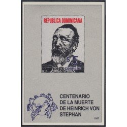 Rep. Dominicana HB 46 1997 Heinrich Von Stephan MNH Rep. Dominicana HB 46 1997 Heinrich Von Stephan MNH