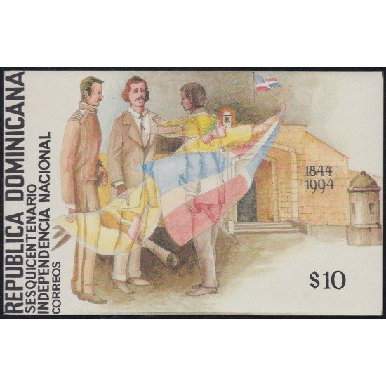 Rep. Dominicana HB 43 1994 150 Años de la Independencia Nacional MNH Rep. Dominicana HB 43 1994 150 Años de la Independencia Nacional MNH