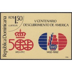 Rep. Dominicana HB 37 1986 V Centenario del descubrimiento de América MNH Rep. Dominicana HB 37 1986 V Centenario del descubrimiento de América MNH