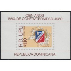 Rep. Dominicana HB 35 1980 Cien años de confraternidad RD - UPU Comunicaciones MNH Rep. Dominicana HB 35 1980 Cien años de confraternidad RD - UPU Comunicaciones MNH