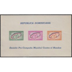 Rep. Dominicana HB 28 1963 Campaña Mundial contra el hambre MNH Rep. Dominicana HB 28 1963 Campaña Mundial contra el hambre MNH