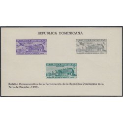 Rep. Dominicana HB 18 1958 Exposición universal de Bruselas MNH