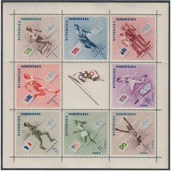 Rep. Dominicana HB 7 1957 Olimpiadas Atletismo Modalidades MNH Rep. Dominicana HB 7 1957 Olimpiadas Atletismo Modalidades MNH