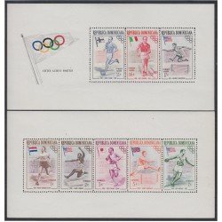Rep. Dominicana HB 3/4 1957 Olimpiadas Atletismo Modalidades MNH Rep. Dominicana HB 3/4 1957 Olimpiadas Atletismo Modalidades MNH