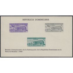 Rep. Dominicana HB 18 1958 Exposición universal de Bruselas MH
