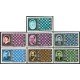 AJZ2  Mongolia  Nº 1463/69 + Hojita Bloque 114  1750/6  1986  Ajedrez MNH