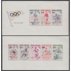 Rep. Dominicana HB 3a/4a 1957 Sin dentar Olimpiadas Atletismo Modalidades MNH Rep. Dominicana HB 3a/4a 1957 Sin dentar Olimpiadas Atletismo Modalidades MNH