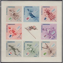 Rep. Dominicana HB 7 1957 Olimpiadas Atletismo Modalidades MNH Sin dentar Rep. Dominicana HB 7 1957 Olimpiadas Atletismo Modalidades MNH Sin dentar