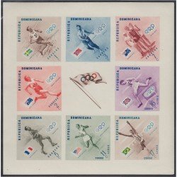 Rep. Dominicana HB 7 1957 Olimpiadas Atletismo Modalidades sin goma Rep. Dominicana HB 7 1957 Olimpiadas Atletismo Modalidades sin goma