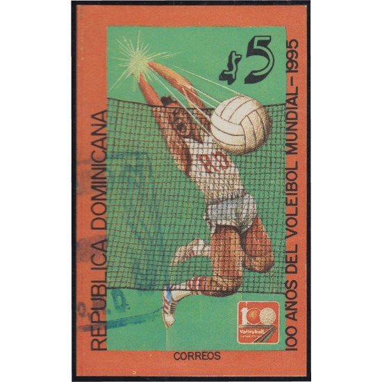 Rep. Dominicana HB 44 1995 100 Años del Voleibol Mundial usados Rep. Dominicana HB 44 1995 100 Años del Voleibol Mundial usados
