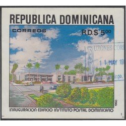 Rep. Dominicana HB 42 1993 Inauguración Instituto Postal dominicano usados Rep. Dominicana HB 42 1993 Inauguración Instituto Postal dominicano usados