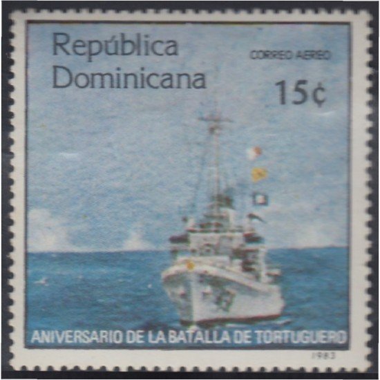 Rep. Dominicana A- 427 1983 Aniversario de la Batalla de Tortuguero Barco Boat MNH Rep. Dominicana A- 427 1983 Aniversario de la Batalla de Tortuguero Barco Boat MNH