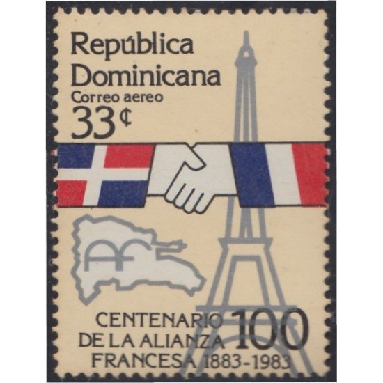 Rep. Dominicana A- 426 1983 Centenario de la Alianza Francesa MNH Rep. Dominicana A- 426 1983 Centenario de la Alianza Francesa MNH