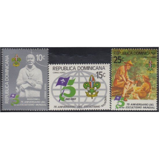 Rep. Dominicana A- 403/05 1982 Baden Powell 75º Aniversario del Escultismo Mundial MNH Rep. Dominicana A- 403/05 1982 Baden Powell 75º Aniversario del Escultismo Mundial MNH