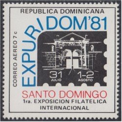 Rep. Dominicana A- 382 1981 EXPURIDOM 81 1ª Exposición Filatélica Internacional MNH Rep. Dominicana A- 382 1981 EXPURIDOM 81 1ª Exposición Filatélica Internacional MNH