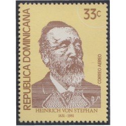 Rep. Dominicana A- 379 1981 Heinrich Von Stephan MNH Rep. Dominicana A- 379 1981 Heinrich Von Stephan MNH