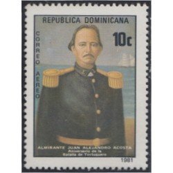 Rep. Dominicana A- 377 1981 Almirante Juan Alejandro Acosta MNH Rep. Dominicana A- 377 1981 Almirante Juan Alejandro Acosta MNH