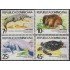 Rep. Dominicana A- 360/63 1980 Fauna Nacional Cocodrilo Jutía Manatí Carey MNH