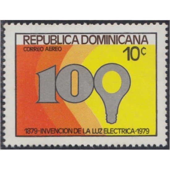 Rep. Dominicana A- 344 1979 Centenario de la invención de la luz eléctrica MNH Rep. Dominicana A- 344 1979 Centenario de la invención de la luz eléctrica MNH