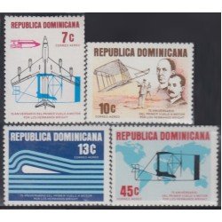 Rep. Dominicana A- 321/24 1978 75 Aniversario del primer vuelo a motor por los hermanos Wright MNH Rep. Dominicana A- 321/24 1978 75 Aniversario del primer vuelo a motor por los hermanos Wright MNH