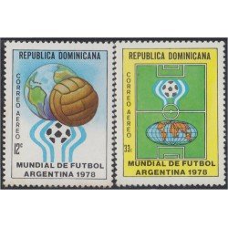 Rep. Dominicana A- 317/18 1978 Mundial de Fútbol Argentina 1978 MNH Rep. Dominicana A- 317/18 1978 Mundial de Fútbol Argentina 1978 MNH