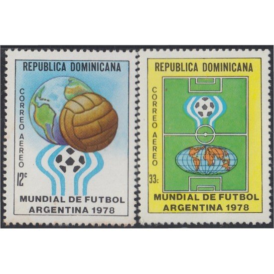 Rep. Dominicana A- 317/18 1978 Mundial de Fútbol Argentina 1978 MNH Rep. Dominicana A- 317/18 1978 Mundial de Fútbol Argentina 1978 MNH