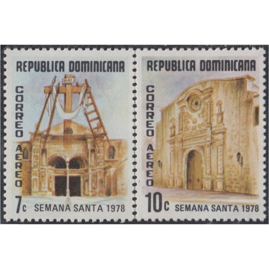 Rep. Dominicana A- 311/12 1978 Semana Santa MNH Rep. Dominicana A- 311/12 1978 Semana Santa MNH