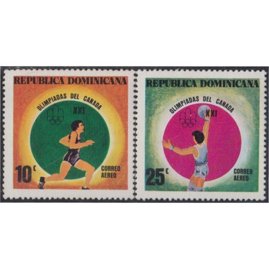 Rep. Dominicana A- 293/94 1976 Olimpiadas del Canadá MNH Rep. Dominicana A- 293/94 1976 Olimpiadas del Canadá MNH