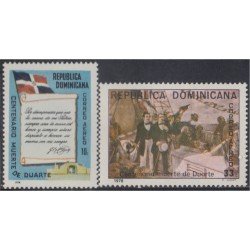 Rep. Dominicana A- 288/89 1976 Centenario Muerte de Duarte MNH Rep. Dominicana A- 288/89 1976 Centenario Muerte de Duarte MNH
