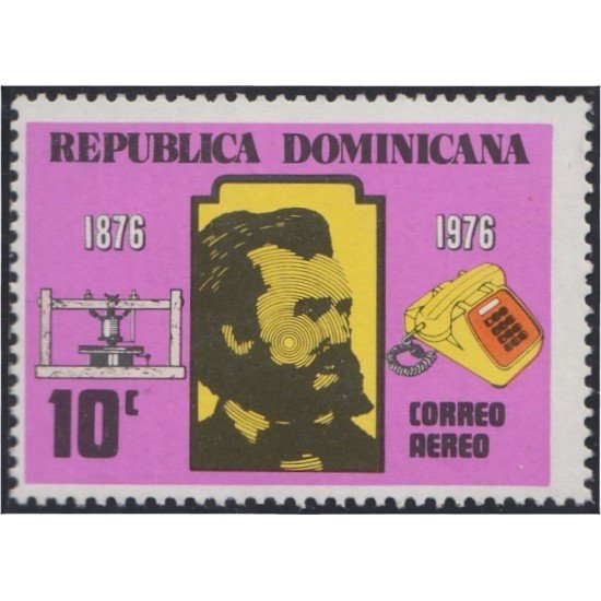 Rep. Dominicana A- 287 1976 A. Graham Bell Teléfonos MNH Rep. Dominicana A- 287 1976 A. Graham Bell Teléfonos MNH