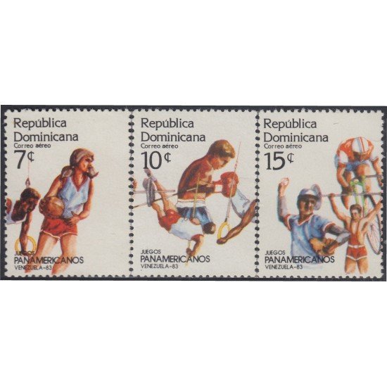 Rep. Dominicana A- 432/34 1983 Juegos Panamericanos Venezuela MNH Rep. Dominicana A- 432/34 1983 Juegos Panamericanos Venezuela MNH