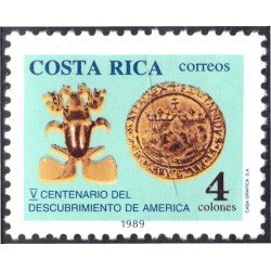 Costa Rica 522 1989 V Centenario del descubrimiento de América MNH Costa Rica 522 1989 V Centenario del descubrimiento de América MNH