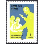 Costa Rica 521 1989 Sellos de navidad Pro Ciudad de los niños MNH