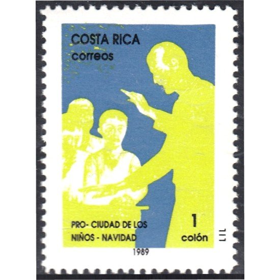 Costa Rica 521 1989 Sellos de navidad Pro Ciudad de los niños MNH Costa Rica 521 1989 Sellos de navidad Pro Ciudad de los niños MNH