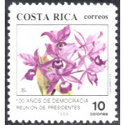 Costa Rica 520 1989 Flores Flowers MNH