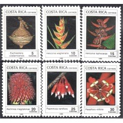 Costa Rica 510/15 1989 Flores indígenas Flowers MNH Costa Rica 510/15 1989 Flores indígenas Flowers MNH