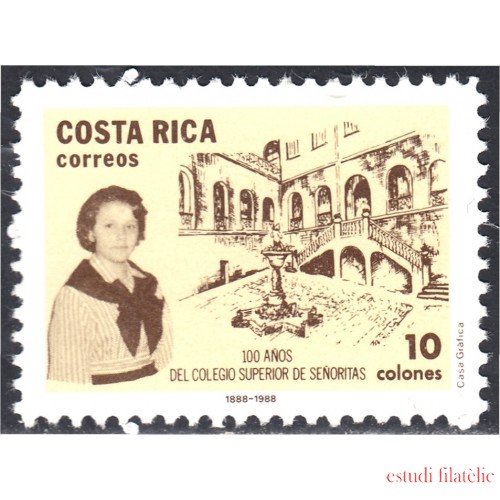Costa Rica 506 1988 100 Años del Colegio Superior de Señoritas MNH