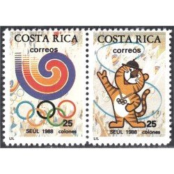 Costa Rica 504/05 1988 Juegos Olímpicos Seúl 1988 MNH Costa Rica 504/05 1988 Juegos Olímpicos Seúl 1988 MNH