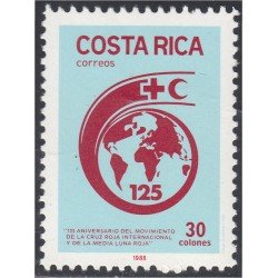 Costa Rica 500 1988 125 Aniversario de la Cruz Roja Internacional MNH Costa Rica 500 1988 125 Aniversario de la Cruz Roja Internacional MNH
