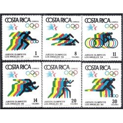 Costa Rica 388/93 1984 Juegos Olímpicos Los ángeles 84 MNH Costa Rica 388/93 1984 Juegos Olímpicos Los ángeles 84 MNH