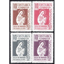 Costa Rica 313/16 1973 Sellos de navidad Pro Ciudad de los niños MNH Costa Rica 313/16 1973 Sellos de navidad Pro Ciudad de los niños MNH