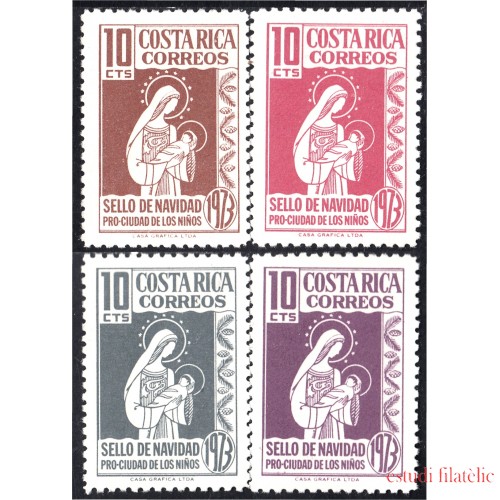 Costa Rica 313/16 1973 Sellos de navidad Pro Ciudad de los niños MNH