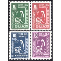 Costa Rica 309/12 1972 Sellos de navidad Pro Ciudad de los niños MNH Costa Rica 309/12 1972 Sellos de navidad Pro Ciudad de los niños MNH